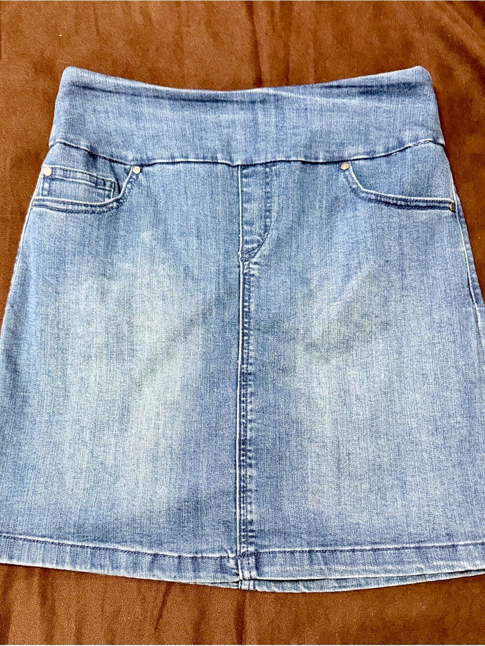 Women's Blue Denim A-Line Skirt